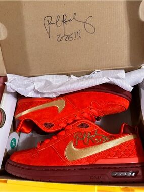 Nike SB Paul Rodriguez Zoom Air Low QS Skateboarding Shoes Red US Size 6 men’s